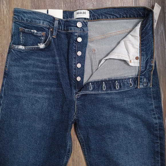 AGOLDE Riley High Rise Straight Crop Jeans - Picture 11 of 16